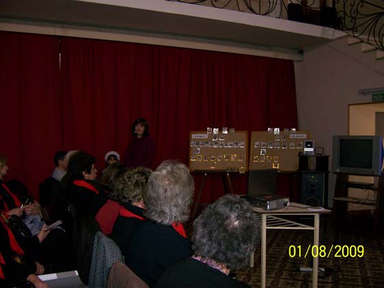 Presentacin de Mirta Manassero en la tercera Serata Culturale de la Sociedad Italiana de Las Varillas (Ao 2009)