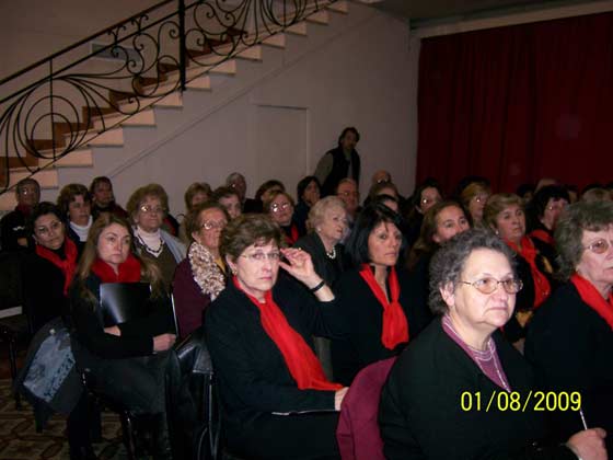 Tercera Serata Culturale de la Sociedad Italiana de la Varillas, vista parcial de los asistentes (Ao 2009)