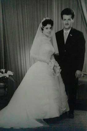 Matrimonio de Elena Mercedes Romagnoli y Pedro Armando Rossi (Abr/1961)