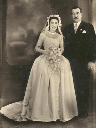 Casamiento de Miguel Sarzotti y Dora Gianoni (22/Feb/1951)