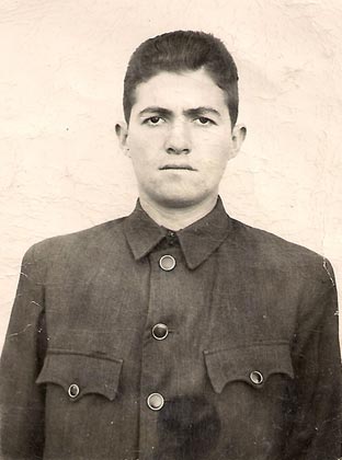 Esteban Florentino Manassero en el servico militar (1949)