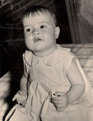 Mara Isabel Manassero a los 18 meses (1960)